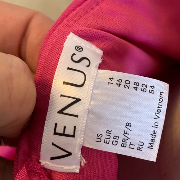 Hot Pink Hi-Lo Party Dress - Picture 3 of 3